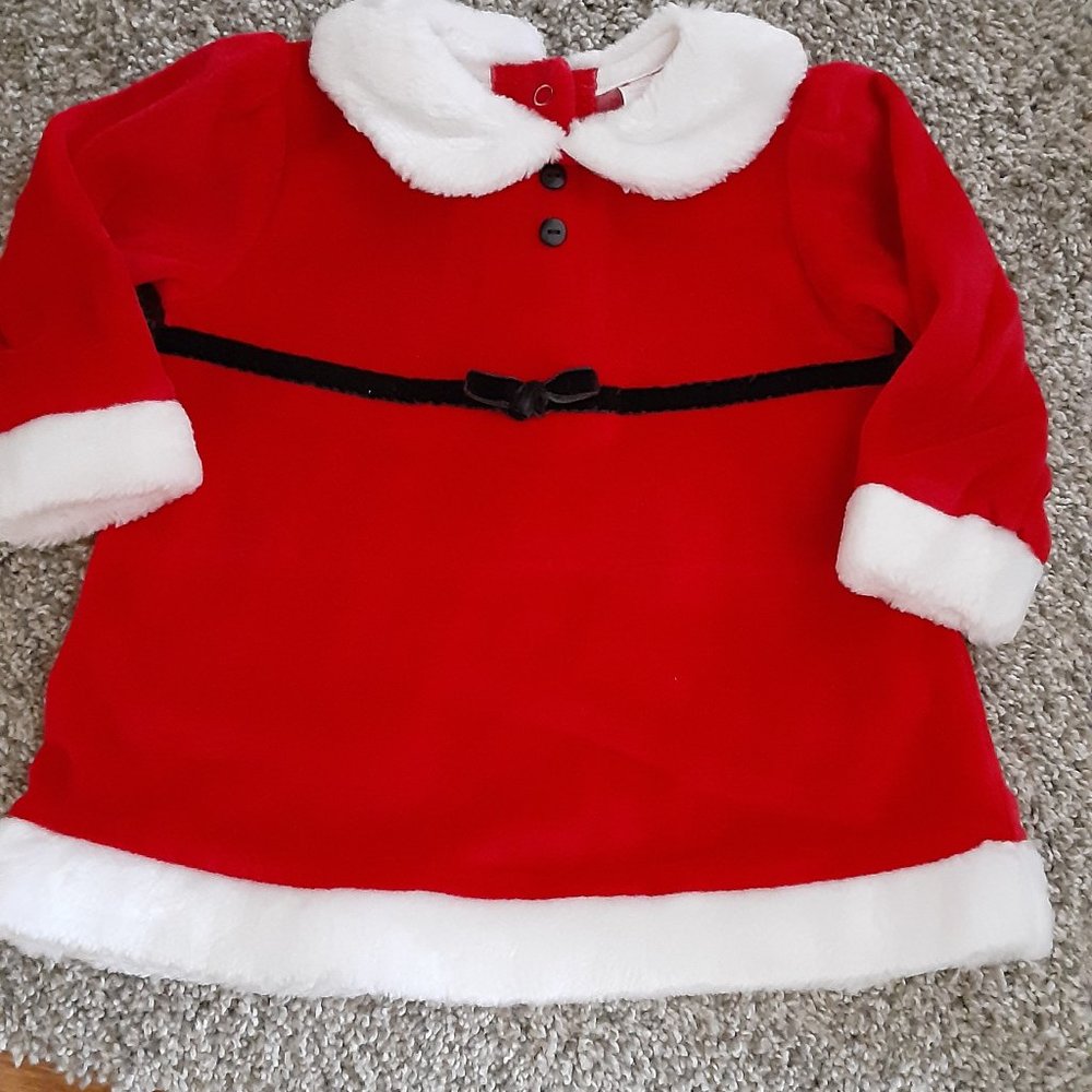 Baby Girl Red Velvet Dress See Note: